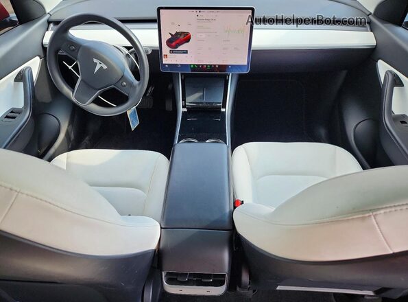5YJYGDEE7LF059790 2020 TESLA MODEL Red Առջևի վահանակի տեսք