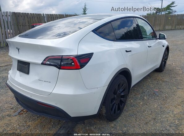5YJYGDEE7MF074341 2021 TESLA MODEL Y Белый Задняя правая четверть