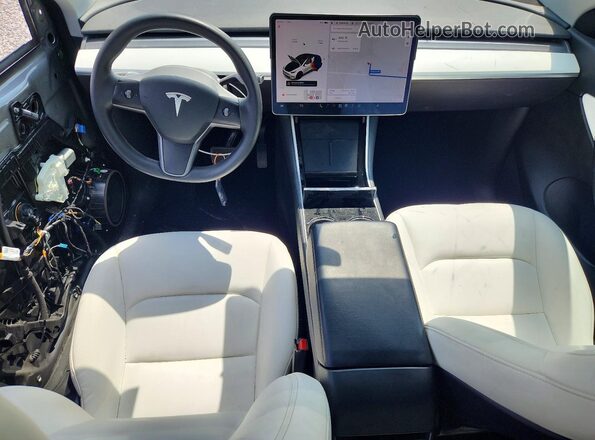 5YJYGDEE7MF082956 2021 TESLA MODEL Gray Вид панелі приладів