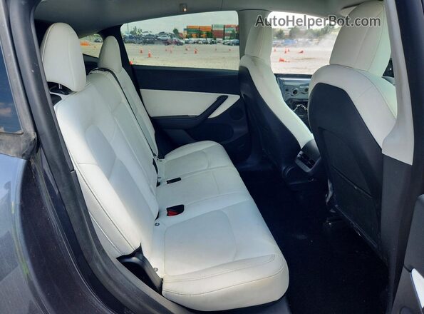 5YJYGDEE7MF082956 2021 TESLA MODEL Gray Вид задніх сидінь