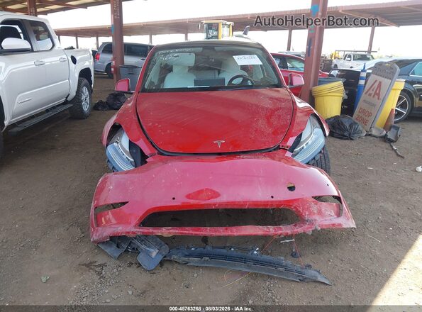 5YJYGDEE7MF118466 2021 TESLA MODEL Y Red Widok z tyłu