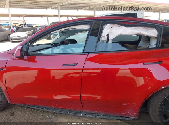 5YJYGDEE7MF118466 2021 TESLA MODEL Y Red Widok zestawu wskaźników