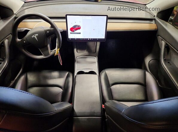 5YJYGDEE7MF199145 2021 TESLA MODEL Red Вид панелі приладів