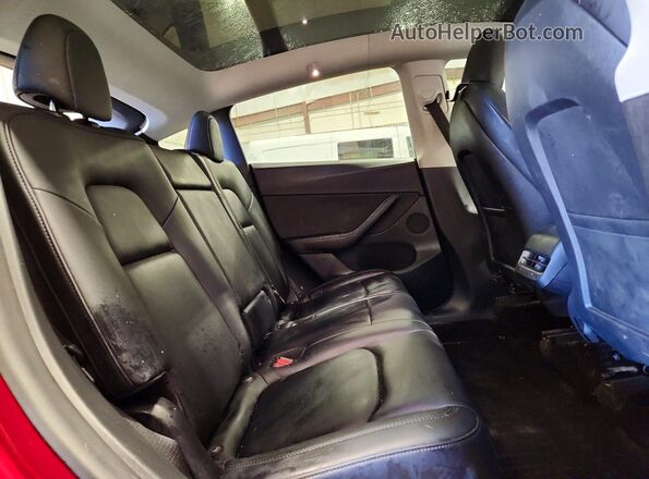 5YJYGDEE7MF199145 2021 TESLA MODEL Red Вид задньої частини салону