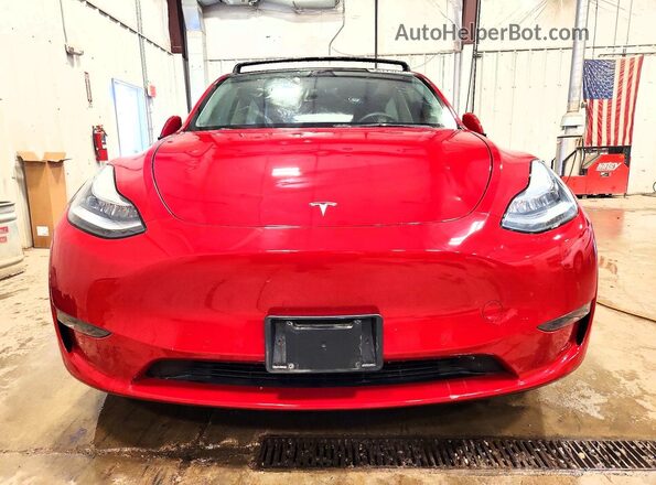 5YJYGDEE7MF199145 2021 TESLA MODEL Red Вид спереду