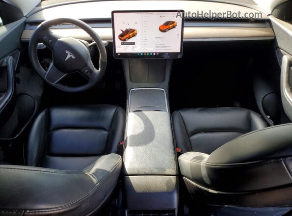5YJYGDEE7MF213870 2021 TESLA MODEL Gray Widok deski rozdzielczej