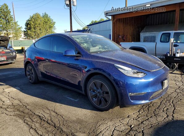 5YJYGDEE7MF302192 2021 TESLA MODEL Blue Передня права чверть