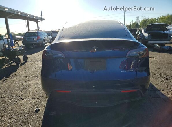5YJYGDEE7MF302192 2021 TESLA MODEL Blue Вид ззаду