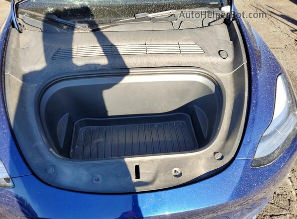 5YJYGDEE7MF302192 2021 TESLA MODEL Blue Вид задньої частини салону