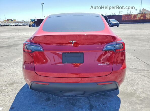 5YJYGDEE8LF051259 2020 TESLA MODEL Red Հետևի տեսք