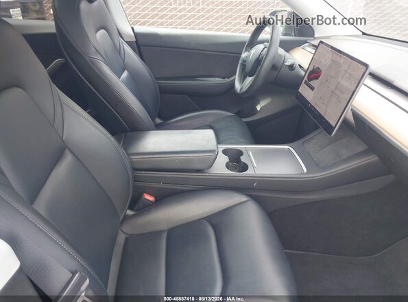 5YJYGDEE8MF160595 2021 TESLA MODEL Y Black წინა სალონის ხედი