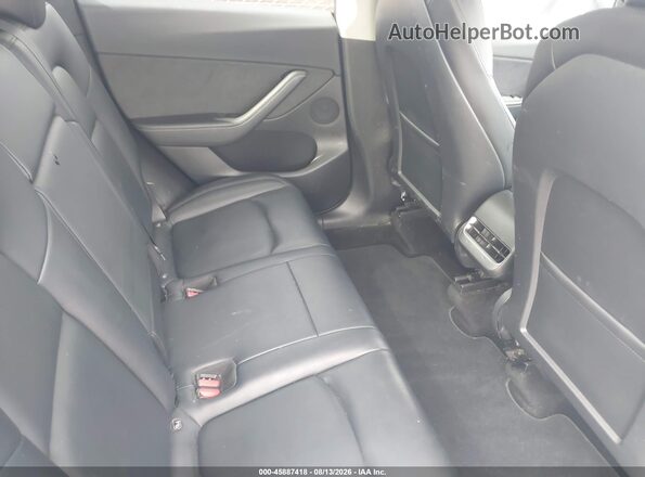 5YJYGDEE8MF160595 2021 TESLA MODEL Y Black VIN კოდის სტიკერის ხედი