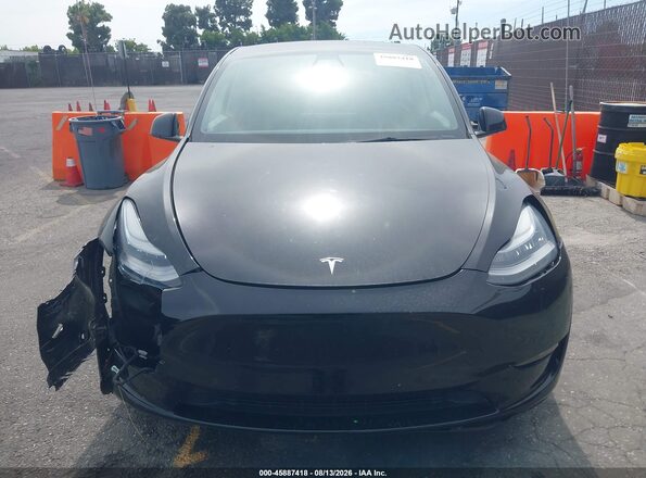 5YJYGDEE8MF160595 2021 TESLA MODEL Y Black წინა პანელის ხედი