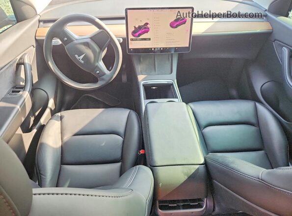 5YJYGDEE8MF203915 2021 TESLA MODEL Blue Vista del salpicadero