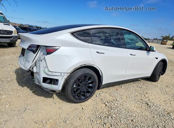 5YJYGDEE8MF218267 2021 TESLA MODEL Белый Задняя правая четверть