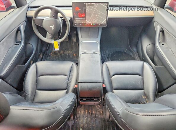 5YJYGDEE8MF241628 2021 TESLA MODEL Red Vista del salpicadero