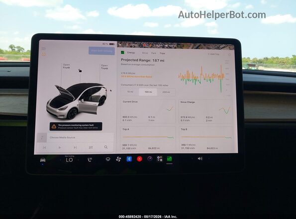 5YJYGDEE8MF256565 2021 TESLA MODEL Y White 