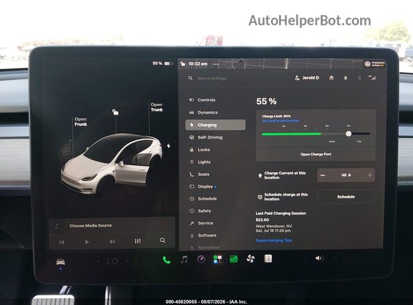 5YJYGDEE8MF273012 2021 TESLA MODEL Y White 