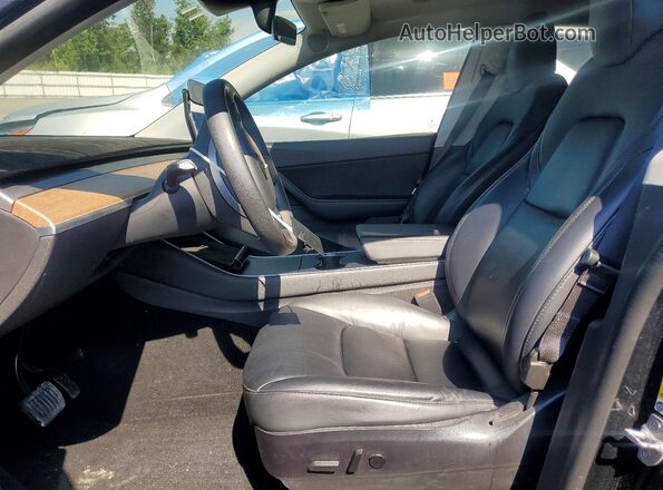 5YJYGDEE9LF025639 2020 TESLA MODEL Black Widok wnętrza z przodu