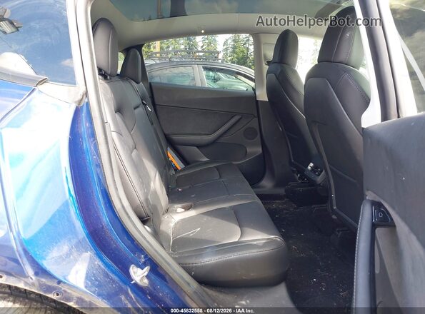 5YJYGDEE9LF059841 2020 TESLA MODEL Y Blue VIN კოდის სტიკერის ხედი