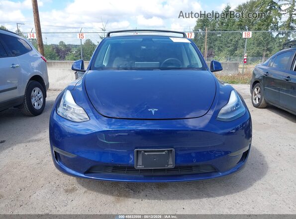 5YJYGDEE9LF059841 2020 TESLA MODEL Y Blue უკანა სალონის ხედი