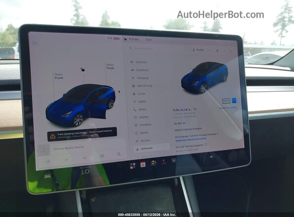 5YJYGDEE9LF059841 2020 TESLA MODEL Y Blue 