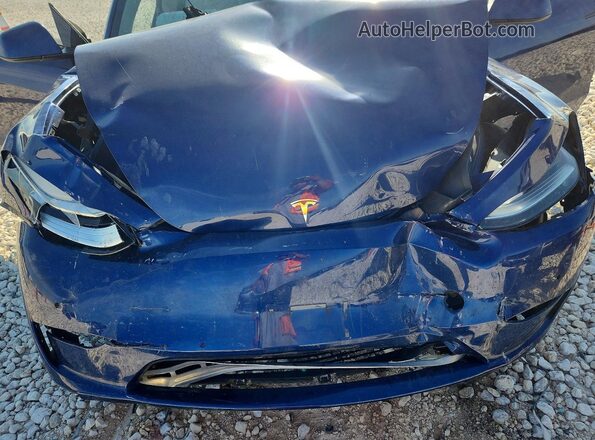 5YJYGDEE9MF066189 2021 TESLA MODEL Blue Rear interior view