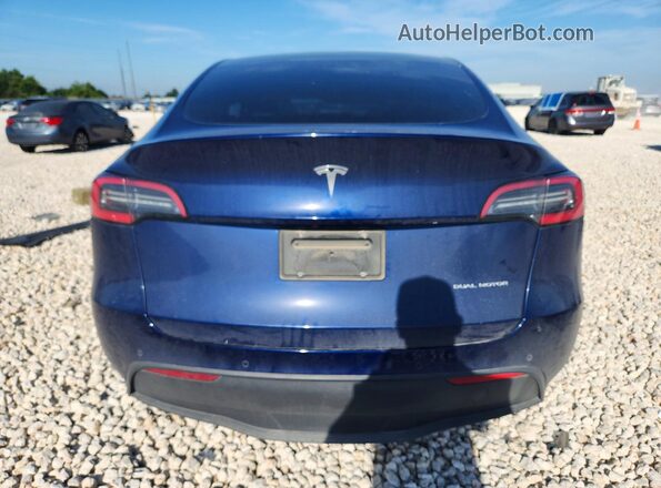 5YJYGDEE9MF066189 2021 TESLA MODEL Blue Rear view