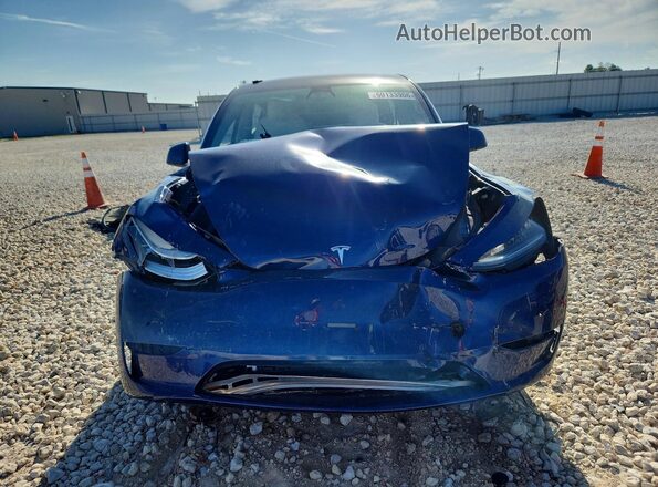 5YJYGDEE9MF066189 2021 TESLA MODEL Blue Front view