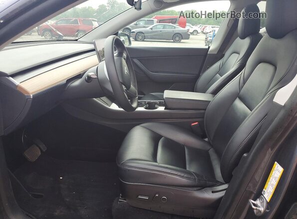 5YJYGDEE9MF072672 2021 TESLA MODEL Gray Вид салону спереду