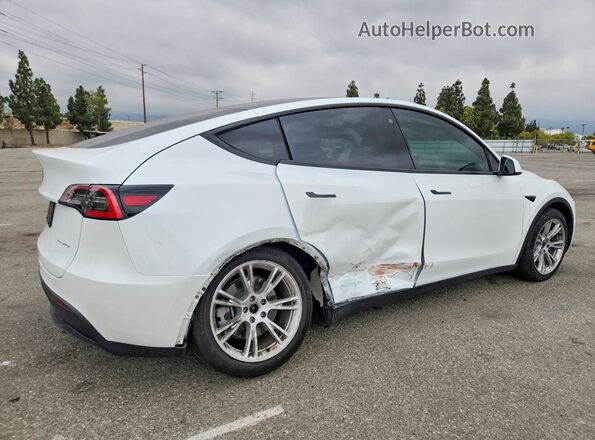 5YJYGDEE9MF072784 2021 TESLA MODEL Белый Задняя правая четверть