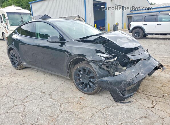 5YJYGDEE9MF076639 2021 TESLA MODEL Черный Передняя правая четверть