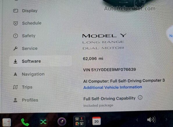 5YJYGDEE9MF076639 2021 TESLA MODEL Черный Вид щитка приборов