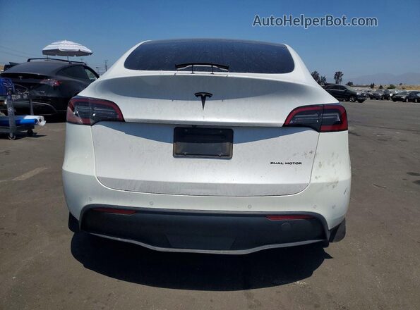 5YJYGDEE9MF157124 2021 TESLA MODEL White უკანა ხედი