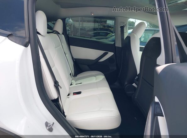 5YJYGDEE9MF212364 2021 TESLA MODEL Y White VIN կոդի պիտակի տեսք