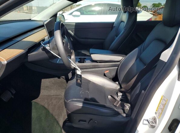 5YJYGDEE9MF214955 2021 TESLA MODEL Белый Вид салона спереди