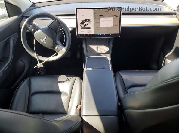 5YJYGDEE9MF214955 2021 TESLA MODEL Белый Вид панели приборов