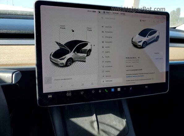 5YJYGDEE9MF214955 2021 TESLA MODEL Белый Вид щитка приборов