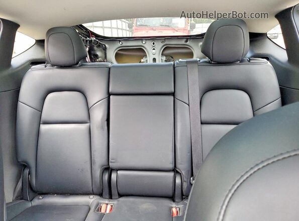 5YJYGDEEXMF142003 2021 TESLA MODEL Gray უკანა სავარძლების ხედი