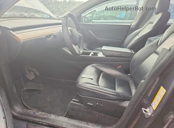 5YJYGDEEXMF142003 2021 TESLA MODEL Gray წინა სალონის ხედი