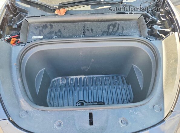 5YJYGDEEXMF244529 2021 TESLA MODEL Gray Вид задньої частини салону