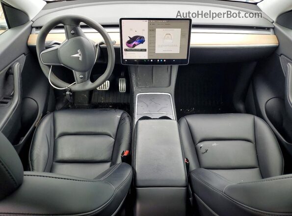 5YJYGDEF0MF239977 2021 TESLA MODEL White Vista del salpicadero