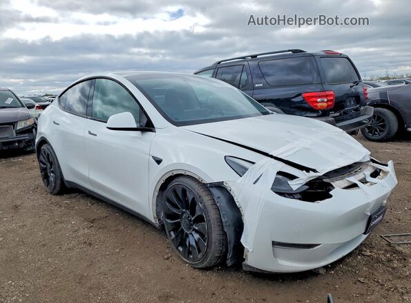 5YJYGDEF0MF239977 2021 TESLA MODEL White Delantero derecho