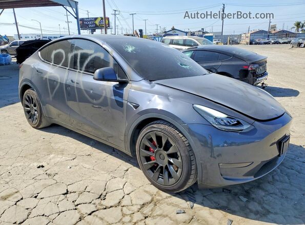 5YJYGDEF1LF000114 2020 TESLA MODEL Серый Передняя правая четверть
