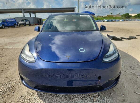5YJYGDEF1LF000470 2020 TESLA MODEL Blue Instrument cluster view