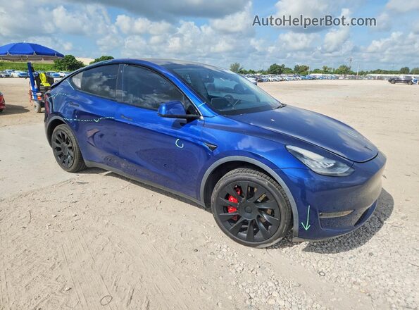 5YJYGDEF1LF000470 2020 TESLA MODEL Blue Rear view