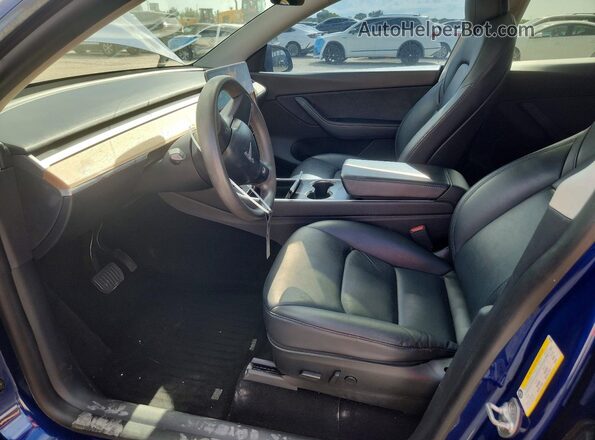 5YJYGDEF1LF000470 2020 TESLA MODEL Blue VIN sticker view