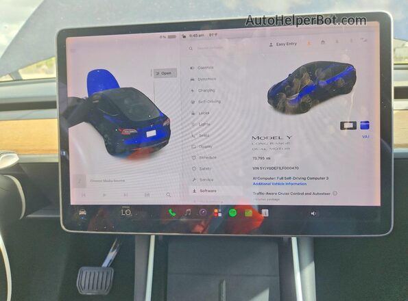 5YJYGDEF1LF000470 2020 TESLA MODEL Blue 