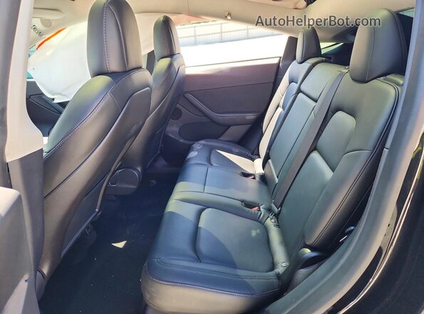 5YJYGDEF1LF012120 2020 TESLA MODEL Black Vista de los asientos traseros