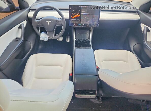 5YJYGDEF1LF049636 2020 TESLA MODEL Blue Вид панелі приладів